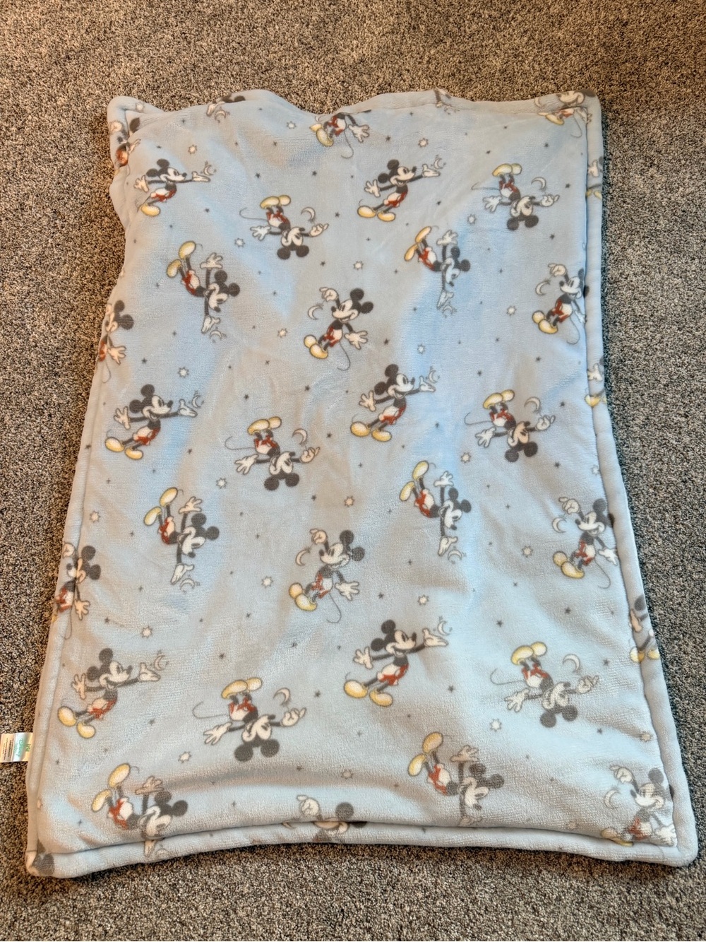 Disney Mickey Mouse Light Blue Fleece Blanket